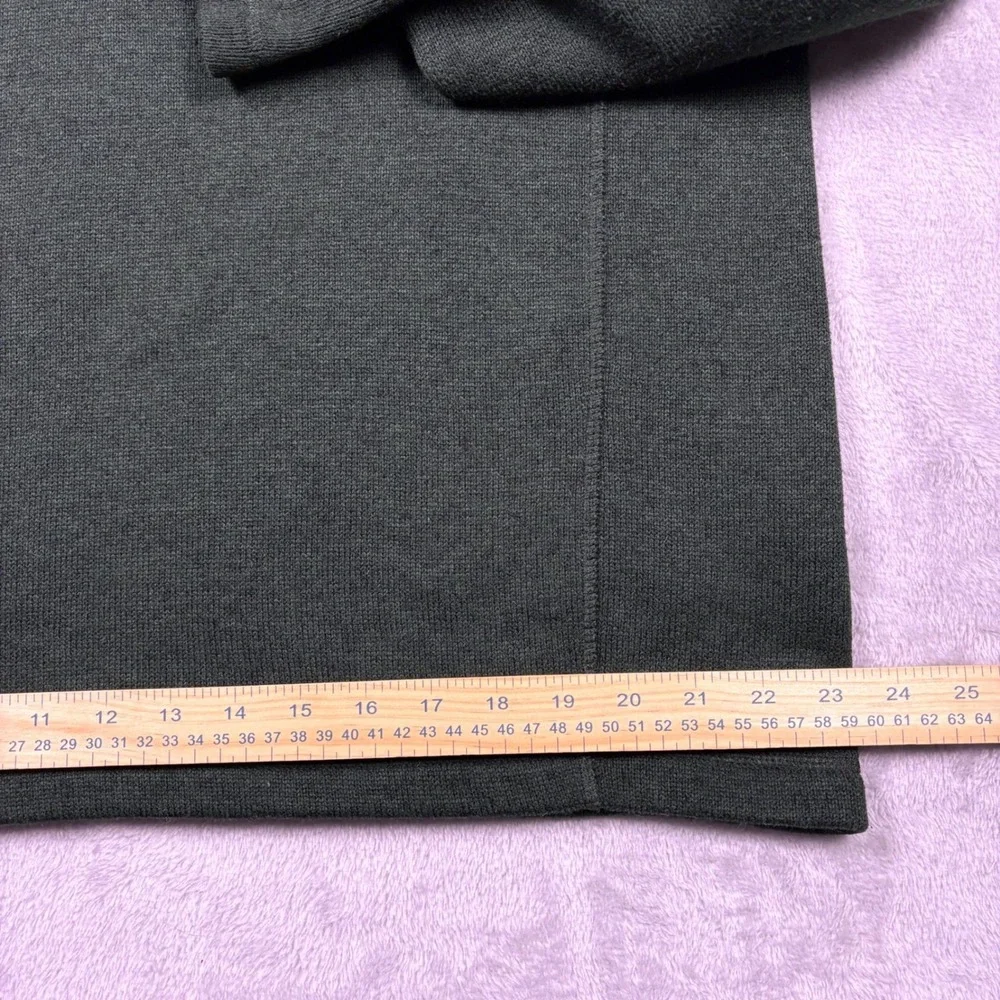 Eddie Bauer XL Quarter Zip Sweater Fleece Green Pullover Nylon‎ Panels